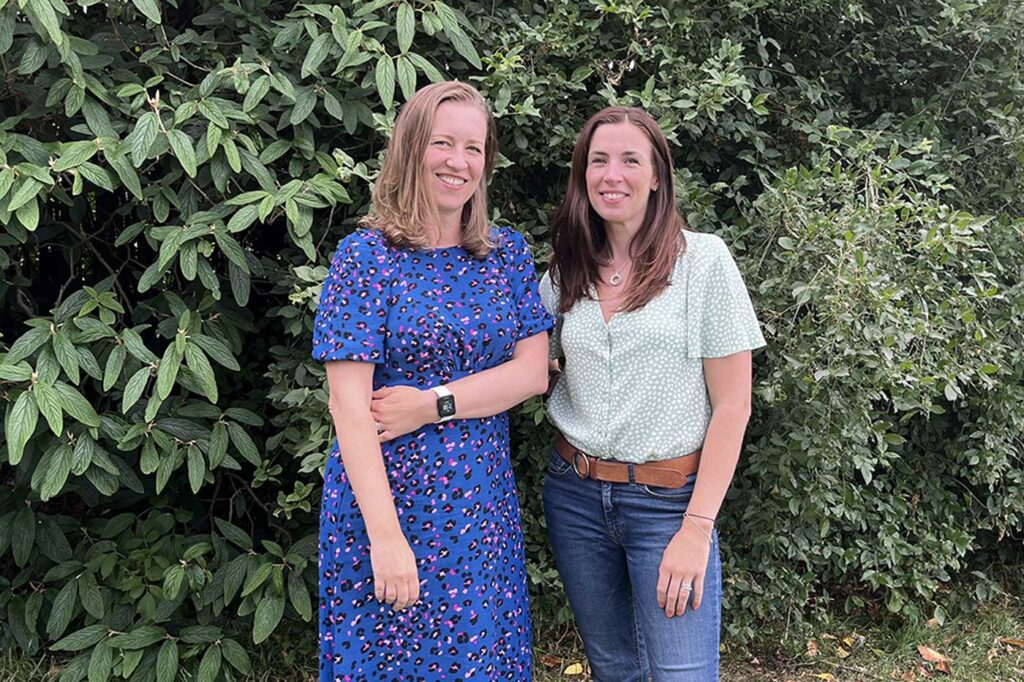 Bev Walton and Sarah Greenwell of Stick Marketing, which has partnered with Tree Nation to become a more ethical business