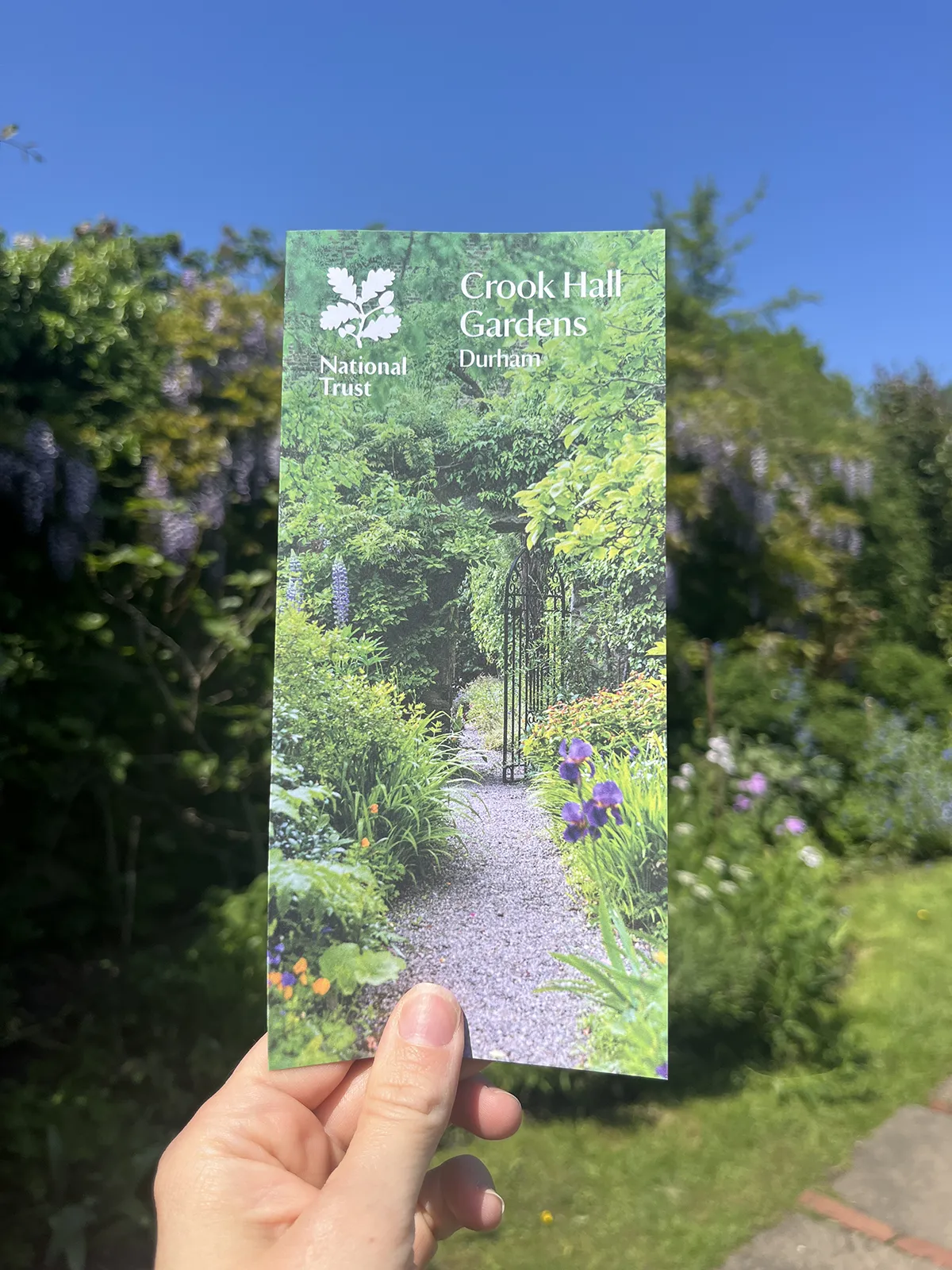 national trust crook hall leaflet design